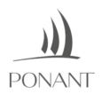 Logo Ponant - Élégance et exploration avec la compagnie de croisières de luxe Ponant.